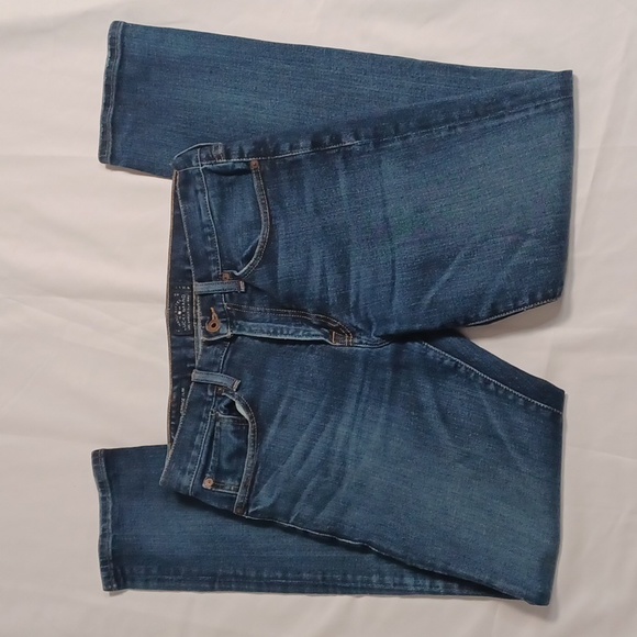Lucky Brand Denim - Lucky Brand 121 Heritage Slim Dark Wash Jeans Womens 12 Waist 31 Length 32